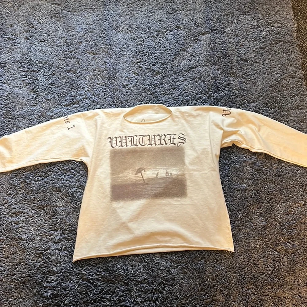 Yeezy | Shirts | Yzy Vultures Vol Long Sleeve Size 1 Cream | Poshmark